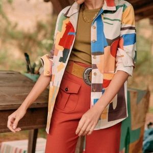 Sezane Will Jacket X G.Kero Chorecoat Multi Large
